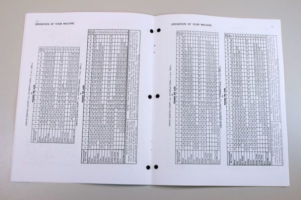 International 510 Grain Drill Planter Owners Operators Manual Settings Chart - Image 7