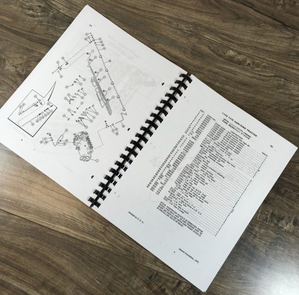 Case 1175 Tractor Parts Manual Catalog Book Assembly Schematic Exploded Views - Image 7