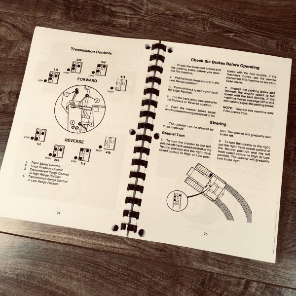 Case 855C Crawlers Tractor Parts Catalog Operators Manual Owners Set Assembly - Image 8