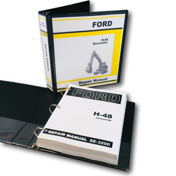 Ford H-48 Excavator Service Manual Repair Shop Technical Book Workshop Track Hoe