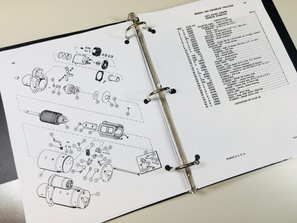 Case 450 Crawler Loader Dozer Service Parts Operators Manual 207 Diesel Engine - Image 12