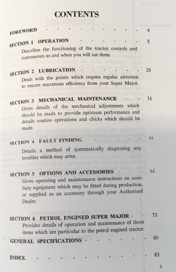 Ford Fordson Super Major Tractor Service Repair Manual Parts Operators Set Book - Image 2