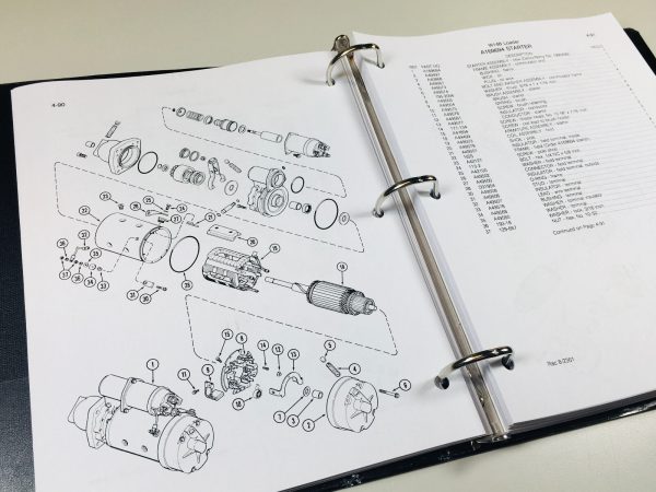 Case W14B Wheel Loader Service Parts Operators Manual Shop Repair Set - Image 11