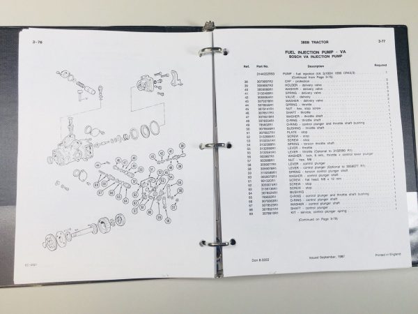 Case International 380B Tractor Service Manual Parts Catalog Set Repair Shop Set - Image 12