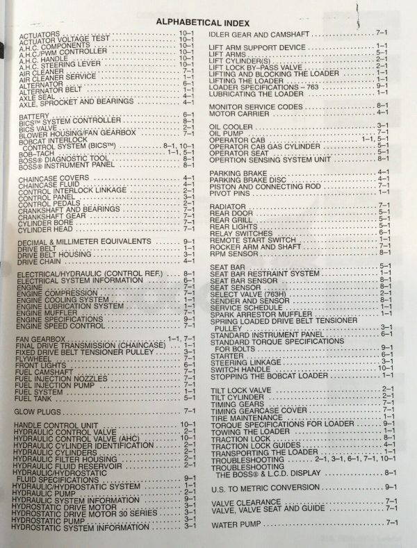 Bobcat 753 Skid Steer Loader Service Manual Repair Shop S/N 512716001 & Above - Image 3