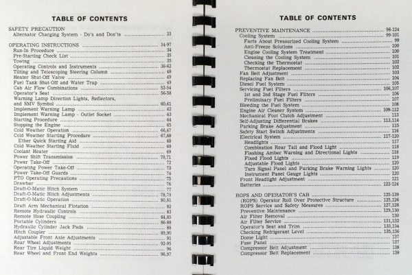 Case 1070 Agri-King Tractor Parts Catalog Operators Manual Set S/N 8675001-UP - Image 4