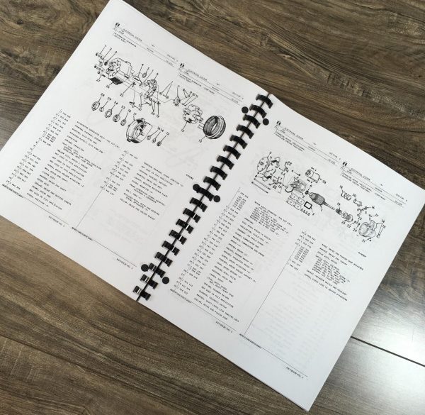 International 444 Diesel Tractor Parts Manual Set Catalog Book W/ 4 Cyl. Engine - Image 4