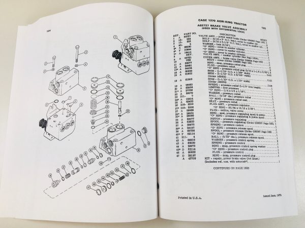 Ji Case 1270 Agri King Tractor Parts Manual Catalog #B1265 S/N 8736001 Up - Image 4