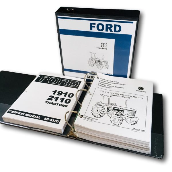 Ford 1910 2110 Tractor Service Parts Manual Repair Shop Set Workshop Catalog