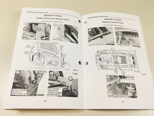 Case 1840 Uni-Loader Skid Steer Owners Operators Manual Loader Maintenance - Image 8