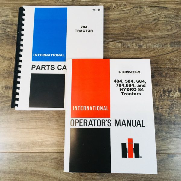 Farmall International 784 Tractor Parts Operators Manual Set Catalog Book Owner