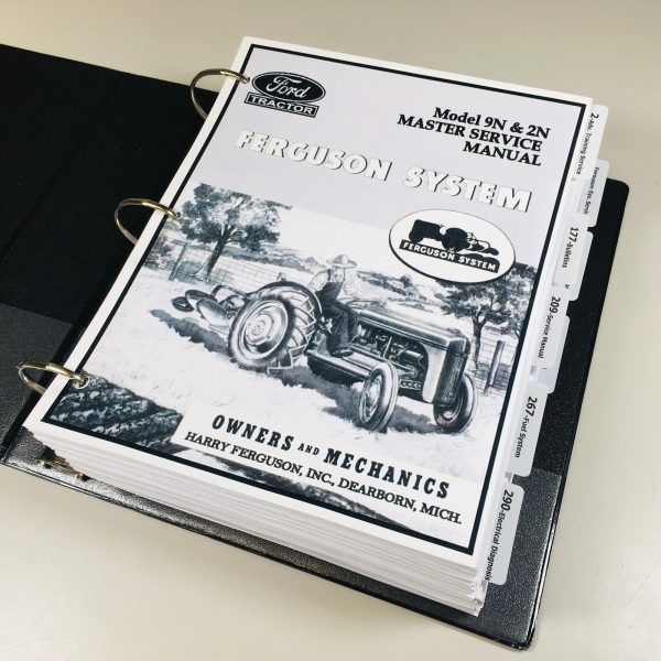 Ford 9N 2N Tractor Master Service Repair Manual Parts Catalog Shop Set 822Pgs - Image 2