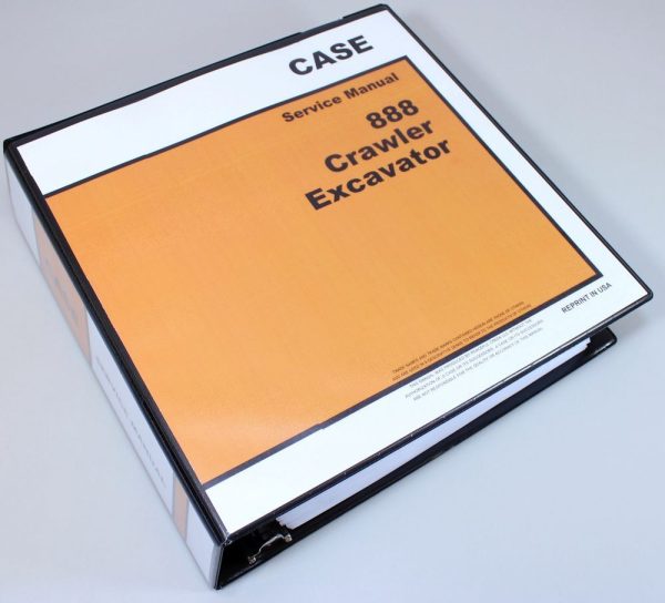 Case 888 Crawler Excavator Service Parts Catalog Manual Shop Book Overhaul Set - Image 2
