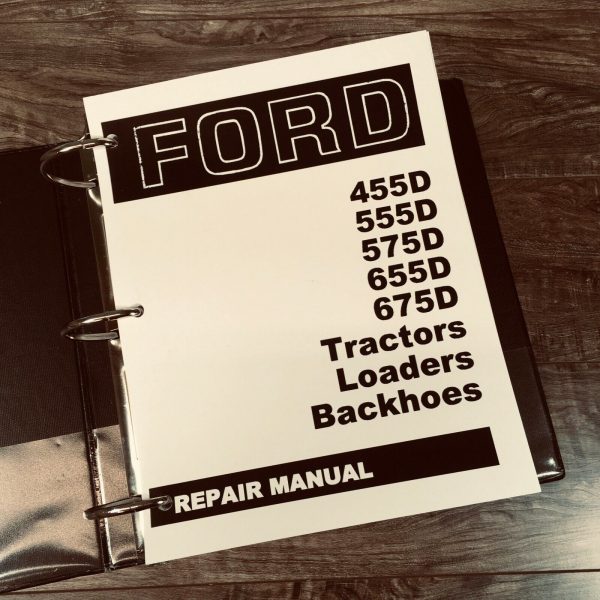 Service Manual For Ford 455D 555D 575D 655D 675D Tractor Loader Backhoe Repair - Image 2