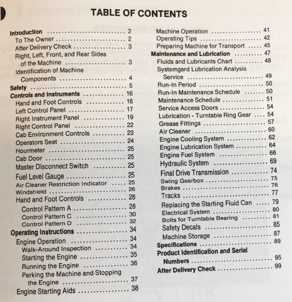 Case 880D Excavator Parts Catalog Operators Manual Owners Set Catalog Book - Image 3