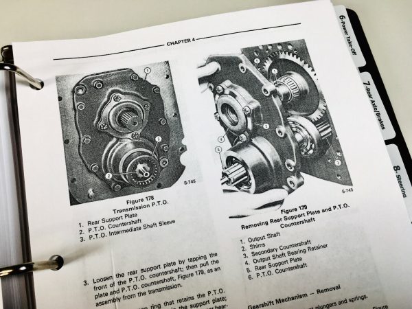 Ford 540 540A Tractor 765 Backhoe Service Manual Repair Shop Technical Set - Image 9