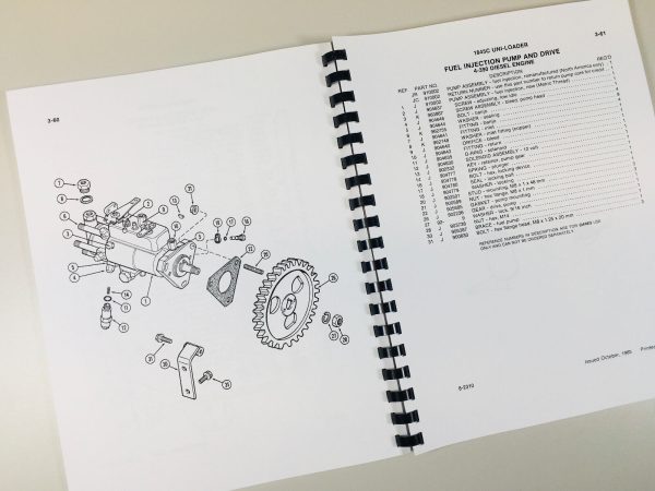 Case 1845C Uni Loader Skid Steer Service Manual Parts Catalog Repair Shop Books - Image 12