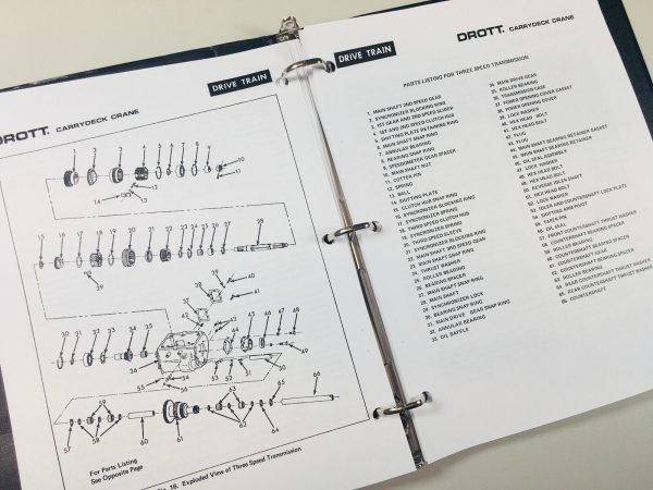 Case Drott 85Rm2 Carrydeck Crane Service Manual Parts Catalog Repair Shop Set - Image 9