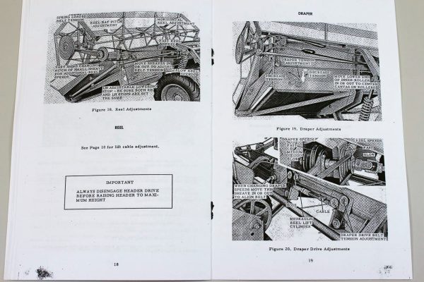 J I Case Self Propelled Windrower Model 840 Operators Owners Instruction Manual - Image 6