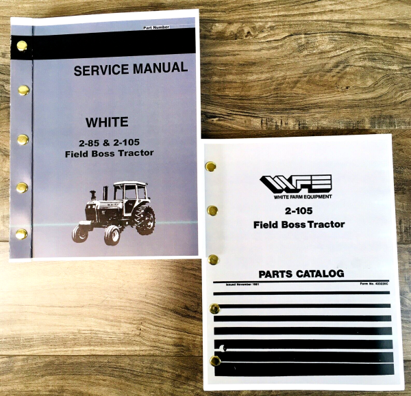 White 2-105 Field Boss Tractor Service Parts Manual Set Repair Workshop Book