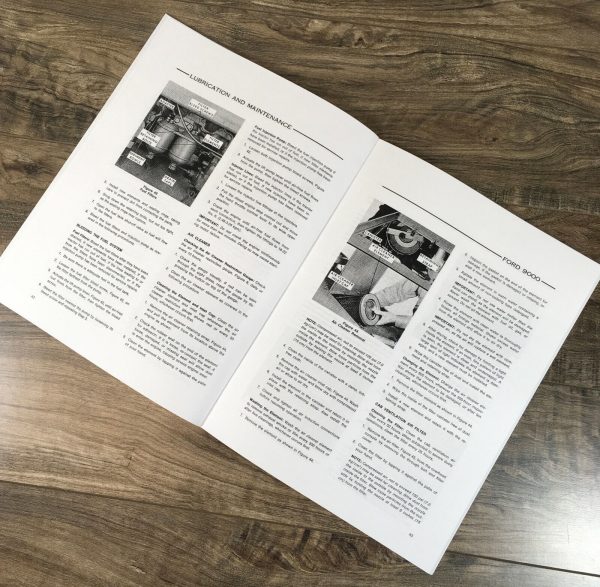 Ford 9000 Tractor Operators Manual Owners Book Maintenance Adjustments Lube - Image 6