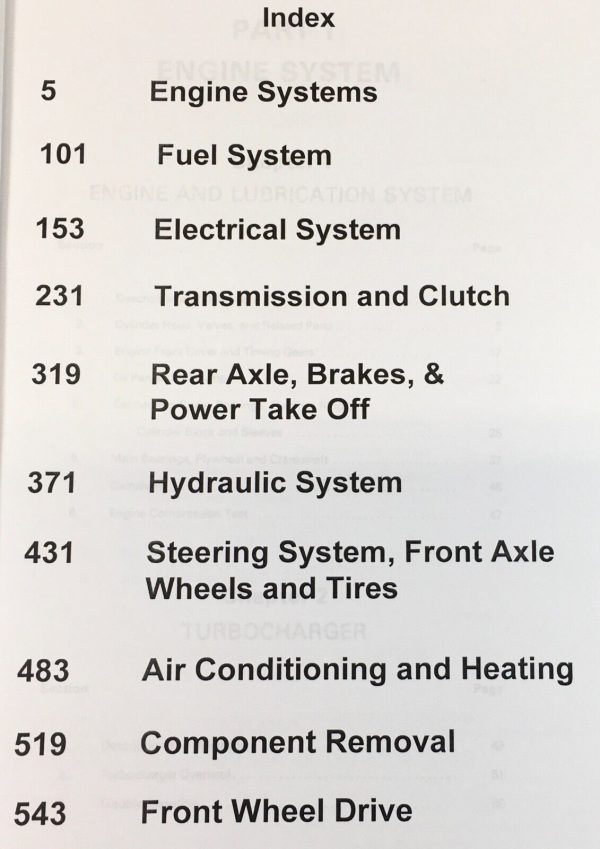 Ford TW-30 Tractor Service Parts Operators Manual Owners Repair Set Workshop - Image 3