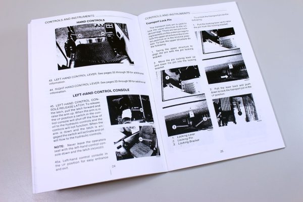 J I Case 125B Excavator Operators Owners Manual Track Operation Maintenance - Image 4