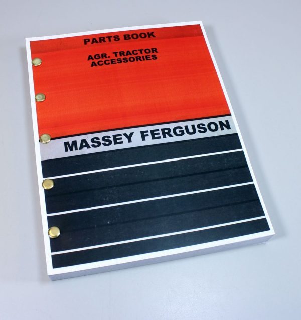 Massey Ferguson Agr Tractor Accessories Parts Catalog Book 100 200 1000 Ser 1976