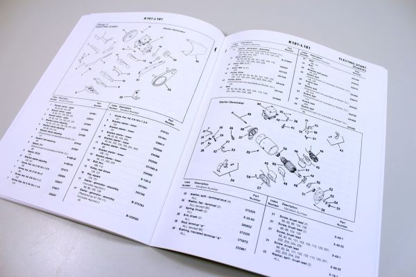 Kohler K181 L181 8Hp Engine Parts Catalog Manual Exploded Views Numbers - Image 5