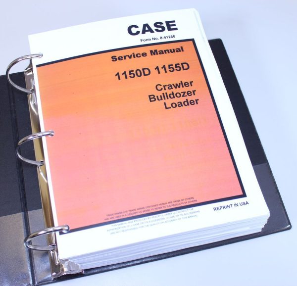 Case 1150D 1155D Crawler Bull Dozer Loader Service Manual Repair Shop Book - Image 2