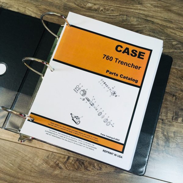 Case 760 Trencher Service Manual Parts Catalog Repair Shop Book Workshop Set - Image 11