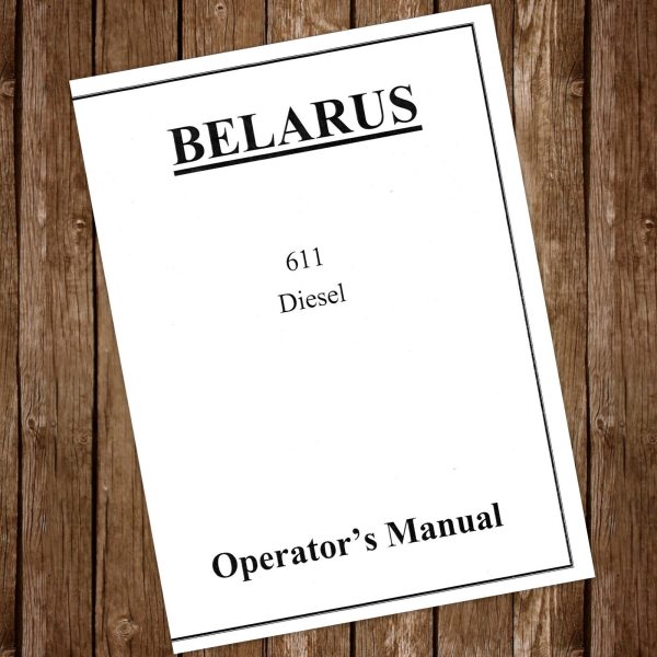 Belarus 611 Diesel Tractor Operators Manual Owners Book Maintenance Adjustments