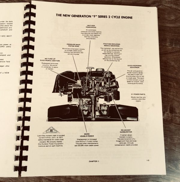 Lawn Boy Mower "F" F100 F200 Engine Service Manual Repair Shop 2 Cycle Lawnboy - Image 10