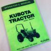 Kubota Model B8200 Tractor Operators Owners Manual New Print Maintenance Diesel