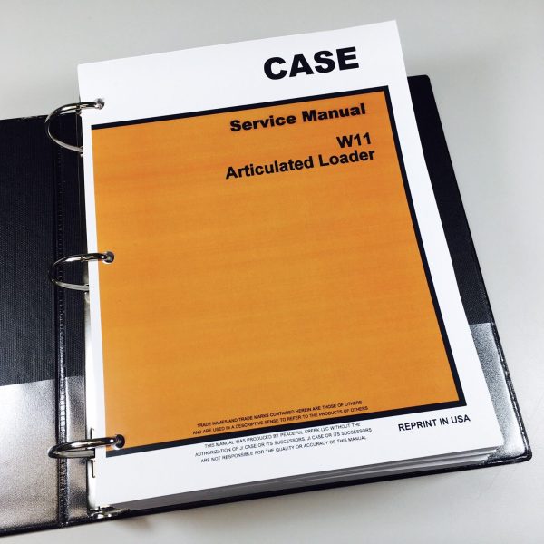 Case W11 Wheel Loader Pay Loader Service Repair Manual Parts Catalog Shop Book - Image 5