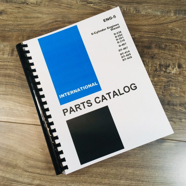 Farmall International Eng-5 6 Cylinder Diesel Engines Parts Manual Catalog Book
