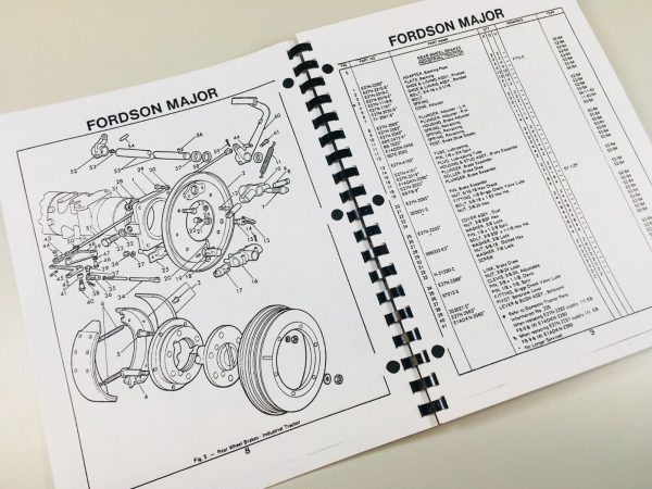 Ford Fordson Super Major Tractor Service Repair Manual Parts Operators Set Book - Image 12