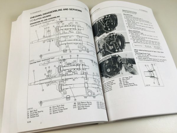 Kubota L2250 L2550 L2850 Tractor Service Repair Manual Shop Book Overhaul 452Pgs - Image 8