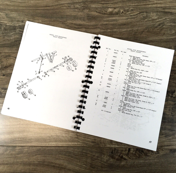 New Holland 1114 Windrower Parts Manual Catalog Assembly Schematic Swather Mower - Image 4