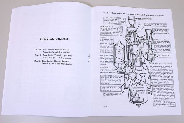 Farmall A Av B Tractor Service Repair Parts Manual Catalog Set International Ih - Image 3