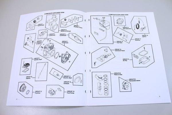 Kohler K181 8Hp Engine Parts Catalog Manual Exploded Views Numbers - Image 2