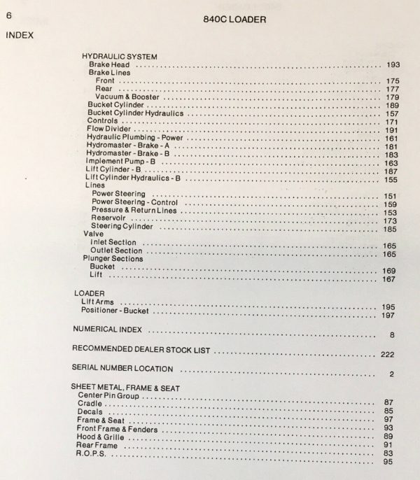 Allis Chalmers Model 840C Wheel Loader Parts Manual Catalog Book S/N 4001-4200 - Image 4