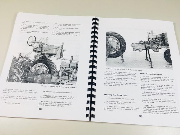 International 350 Tractor Gas Engine Chassis Service Parts Repair Manual Set - Image 12