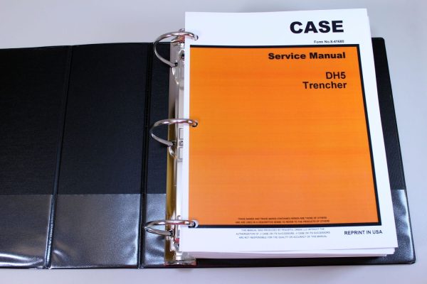 Case Dh5 Trencher Service Technical Manual Repair Shop In Binder - Image 2