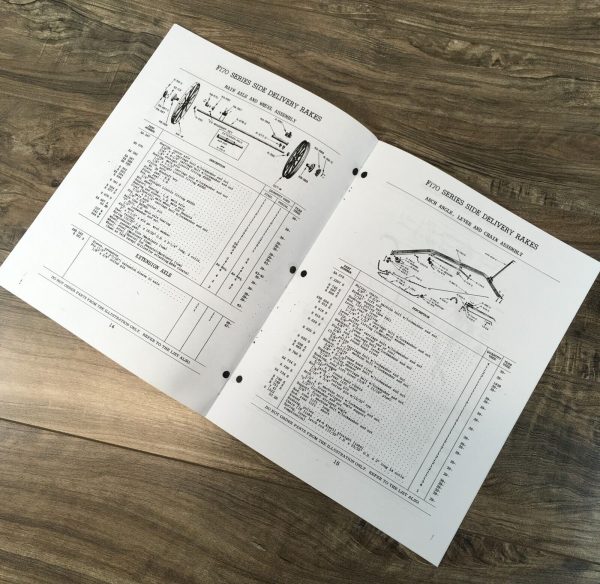 Case F170 Series Side Delivery Rakes Parts Manual Assembly Schematic Exploded - Image 4