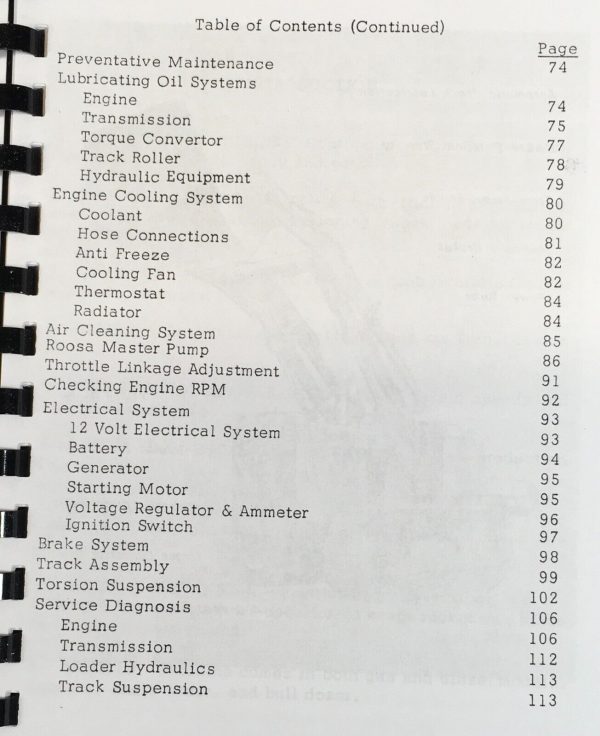 Case 800 Terratrac Diesel Crawler Tractor Operators Manual Owners Maintenance - Image 3