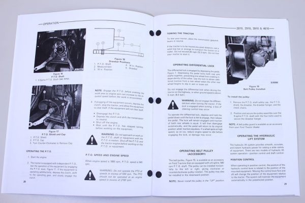 Ford Model 2810 2910 3910 4610 Tractor Owners Operators Manual Maintenance Book - Image 4