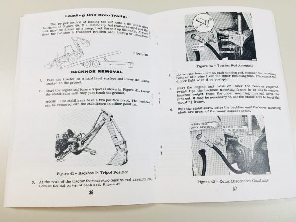 Case 580B 580 Ck B Shuttle Tractor Loader Backhoe Owners Operators Manual Set - Image 12