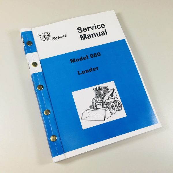 Bobcat 980 Skidsteer Loader Service Repair Manual Technical Shop Book Ovrhl