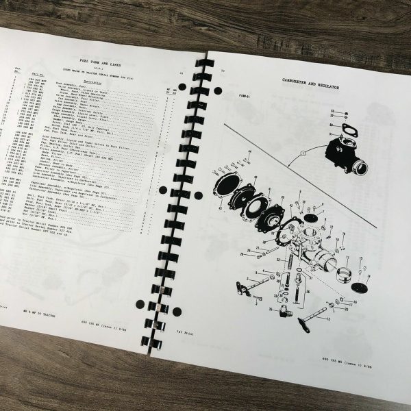 Massey Ferguson Harris 50 Mf50 Mh50 Tractor Parts Manual Catalog Book Assembly - Image 5